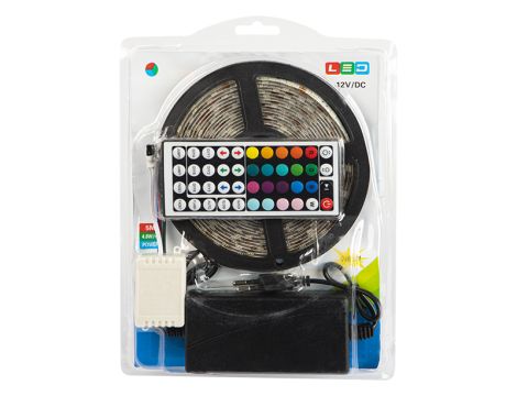 RGB LED Streifen Set RGB 5050 5m/300 Treiber+Stromversorgung wasserdicht Streifen