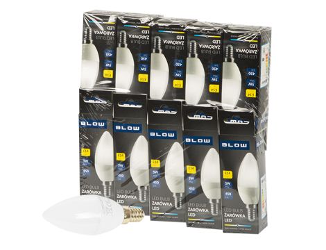 LED-Glühbirne E14 C37 ECO 5W neutral 10St.