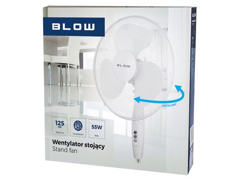 Standventilator 16"/40cm 55W WHITE - 3