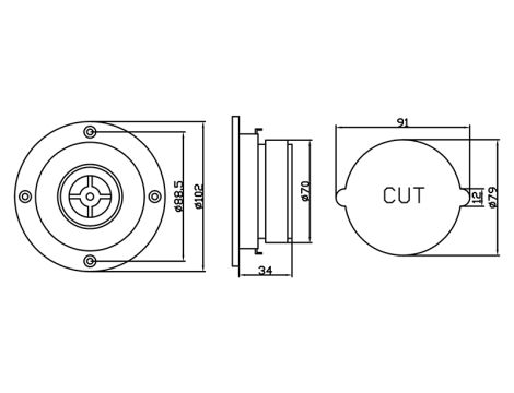 Głośnik YDQ401 4"50W 8Ohm BLOW - 2