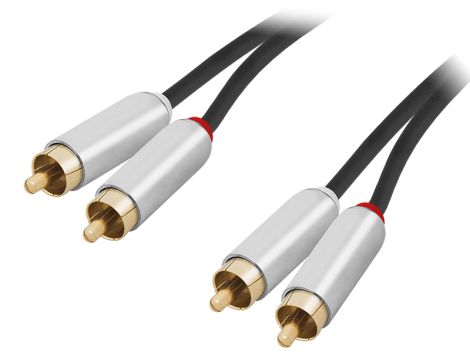 Anschluss 2xRCA METAL 1.5m - 2