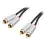 Anschluss 2xRCA METAL 1.5m - 3