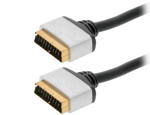 SCART-SCART 21PIN SILBER Stecker 1,5m - image 2