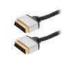 SCART-SCART 21PIN SILBER Stecker 1,5m - 3