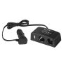 Auto-Zigarettenanzünder-Splitter 1xPLUG/2xNAP+USB CS-27 Kabel - 2