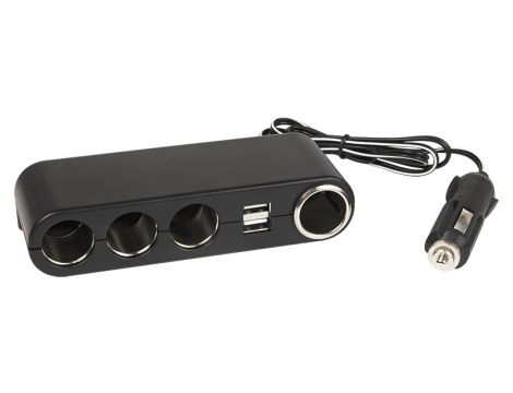 Auto-Zigarettenanzünder-Splitter 1xPLUG/4xNET+USB CS-42 Kabel