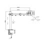 HQ 13"-27" LCD TV Halterung montiert auf einem Schreibtisch WM01`. - 3