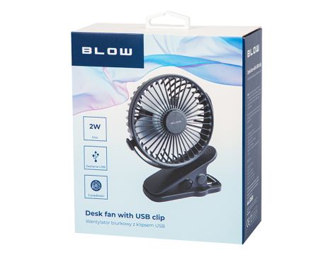 Tischventilator mit 10cm Clip USB+Batterie schwarz - 3