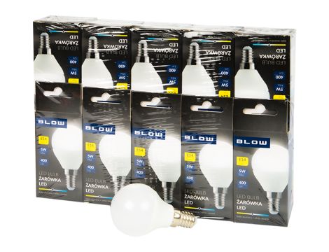 LED-Glühbirne E14 G45 ECO 5W neutral 10St.