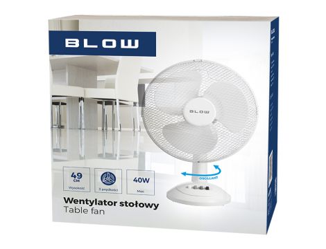 Tischventilator 12"/30cm 40W WEISS - 4