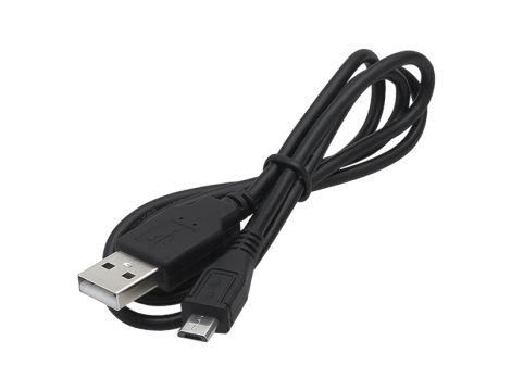 USB-Stecker A - micro B 0,80m schwarz