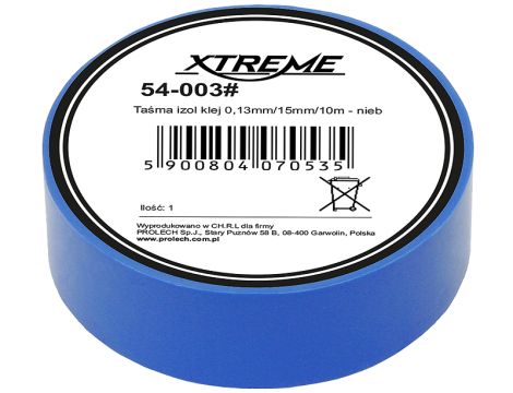 Isolierklebeband 0,13mm/15mm/10m - blau