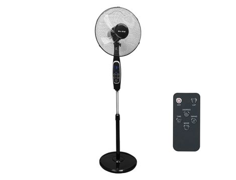 Standventilator 16" 60W LCD + Fernbedienung schwarz