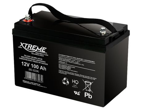 Gel-Batterie 12V/100Ah XTREME Gewicht 29kg 215x170x330mm