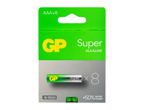 Alkalibatterie AAA 1,5 LR3 GP SUPER 8 Stück