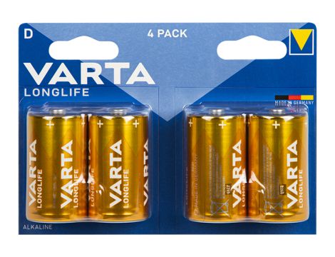 Alkalibatterie D 1,5 LR20 Varta LONGLIFE