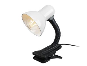 Schreibtischlampe LB-08 mit Clip weiß