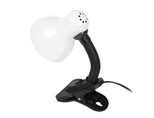 Schreibtischlampe LB-08 mit Clip weiß - image 2