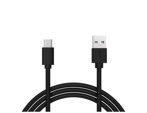 USB-Stecker A - micro B 1,5m schwarz HQ-Anhänger