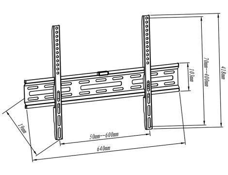 HQ 32"-65" LCD TV Halterung SCHWARZ - 2