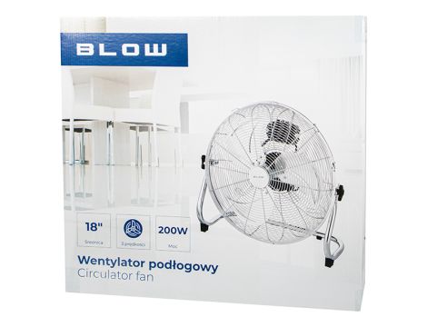 Bodenventilator 18"/45cm 200W Umwälzpumpe SILBER - 6