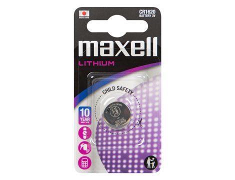 Bateria litowa 3V CR1620 Maxell Blister 1szt