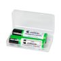 18650 li-ion 2pcs. 2600mAh Zinn 3.6V SONY/Murata Batterien + BOX - 2