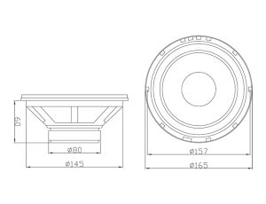 BLOW WK650 4Ohm Auto-Subwoofer-Lautsprecher - image 2