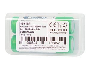 18650 Li-Ionen-Akku 2 Stück 2600mAh 3.6V SONY/Murata - image 2