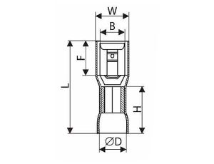 Steckverbinder-601012 Flachstecker isoliert voll - image 2