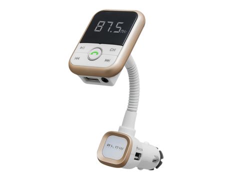 BLOW Bluetooth4.0+charg.2,1A` weiß-gold FM Sender