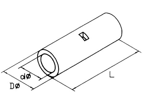 Stecker-600005 nicht isolierter Stecker für Kabel 0,25-1,5 - 2