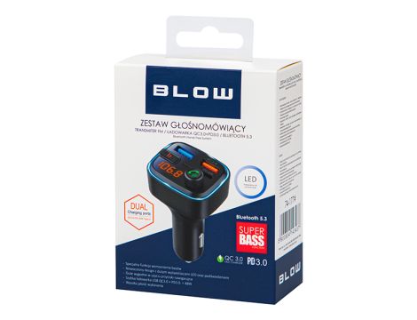 Transmiter FM BLOW Bluetooth5.3+QC3.0 +PD 30W - 4