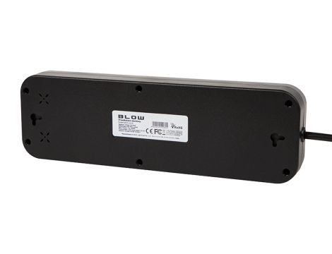 PS-530S 5-Buchsen-Verlängerungskabel 4xUSB 1xUSB-C 3m schwarz 2x1mm - 3