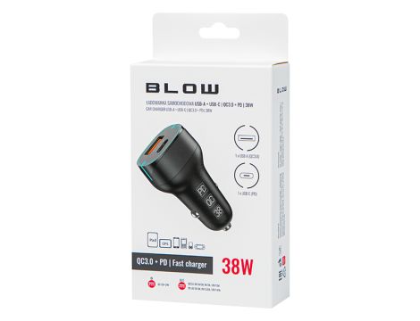 Ładowarka samochodowa gn.USB+USB-C 38W G38B - 5