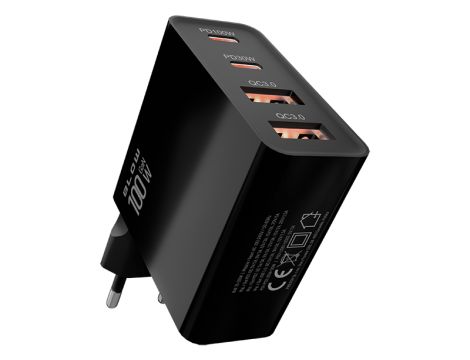 Ładowarka sieciowa gniazdo USBx2 + USB-Cx2 QC+PD 100W - 4