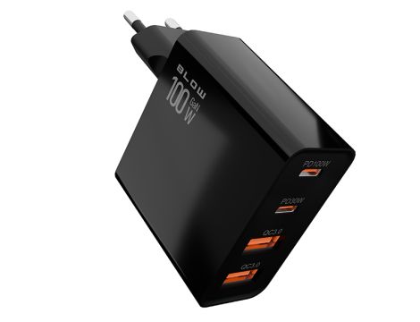 Ładowarka sieciowa gniazdo USBx2 + USB-Cx2 QC+PD 100W - 5