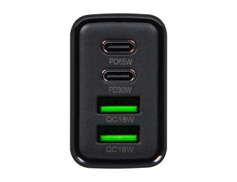 Ładowarka sieciowa gniazdo USBx2 + USB-C QC+PD 65W - 3