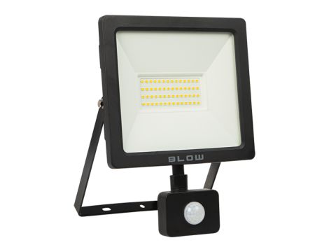 Lampa halogenowa LED/PIR SMD 50W światło białe neutralne