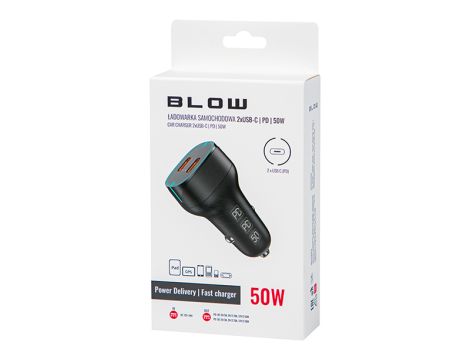 Ładowarka samochodowa gn.USB-Cx2 50W G50B - 5