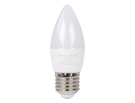 Żarówka LED  E27 C37 ECO 7W b.neutralna