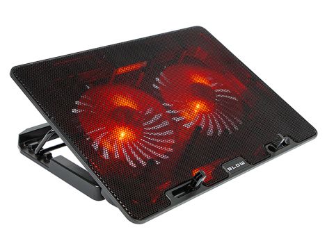 Podstawka chłodząca laptop 2 FAN SAMBA RED