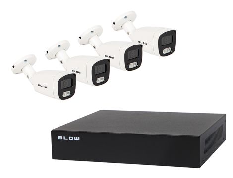 Zestaw monitoringu PoE BLOW 4x5MP 1TB BL-KI5B4/PoE/1TB 4x kamery tubowe 5MP dysk HDD1TB