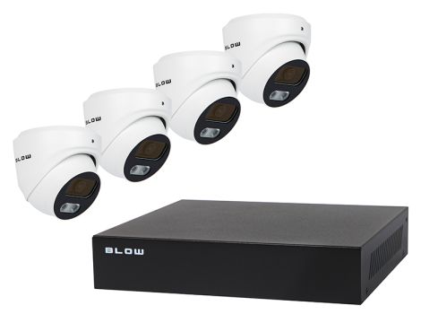 Zestaw monitoringu PoE BLOW 4x5MP 1TB BL-KI5T4/PoE/1TB 4x kamery kopułowe 5MP dysk HDD1TB