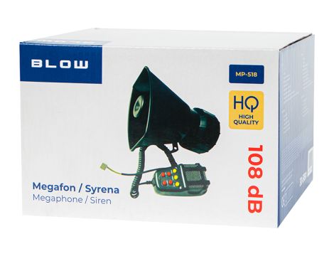 Megafon dachowy MP-518 przenośny typu horn - 4