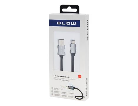 Przyłącze USB A - micro B 1,5m plecionka-metal BLISTER - 2