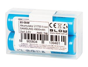 Wiederaufladbare Batterie 21700 li-ion SAMSUNG 4900mAh 2pcs 3,6V - image 2