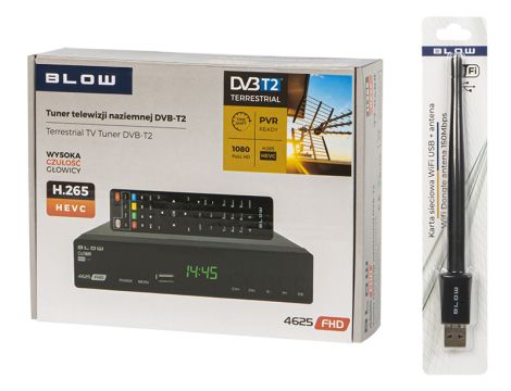 Dekoder tuner DVB-T2 BLOW 4625FHD+WIFI - 5