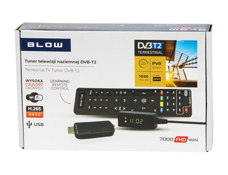 Dekoder tuner DVB-T2 BLOW 7000FHD MINI - 5