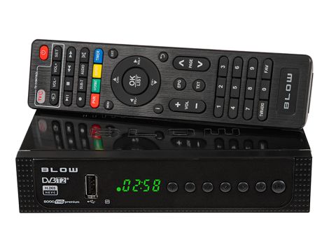 Dekoder tuner DVB-T2 BLOW 8000FHD PREMIUM